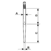 Ago del carburatore Dellorto PHVA Ago del carburatore Dellorto PHVA