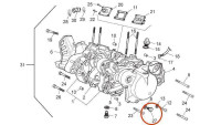 Tappo di scarico dell'olio (coperchio della frizione) Piaggio OEM Tappo di scarico dell'olio (coperchio della frizione) Piaggio OEM