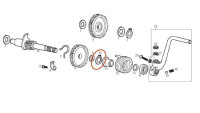 Anello di tenuta per trasmissione a cinghia Piaggio OEM Anello di tenuta per trasmissione a cinghia Piaggio OEM