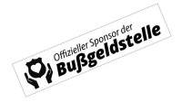 Adesivo "Sponsor ufficiale dell'ufficio multe"" Adesivo "Sponsor ufficiale dell'ufficio multe""