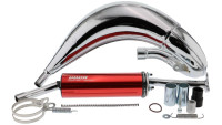 Impianto di scarico Voca Chromed 50/70 cc Cross Impianto di scarico Voca Chromed 50/70 cc Cross