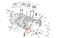 Boccola di accoppiamento per coperchio frizione Piaggio OEM Boccola di accoppiamento per coperchio frizione Piaggio OEM