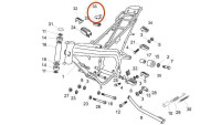 Gomma di protezione per poggiapiedi Aprilia OEM Gomma di protezione per poggiapiedi Aprilia OEM