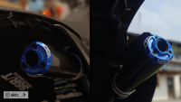 Silenziatore posteriore Voca Bestia Carbon CNC