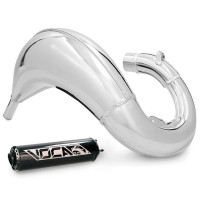 Impianto di scarico Voca Chromed 50/70 cc Cross