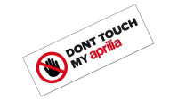 Adesivo &laquo;Non toccare la mia Aprilia&raquo;
