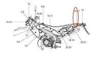Elemento decorativo Aprilia OEM