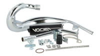 Impianto di scarico Voca Chromed 50/70 cc Cross