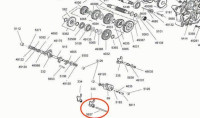 Perno della forcella del cambio Minarelli OEM Perno della forcella del cambio Minarelli OEM