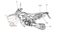 Elemento decorativo Aprilia OEM Elemento decorativo Aprilia OEM