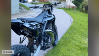 Impianto di scarico Voca Chromed 50/70 cc Cross